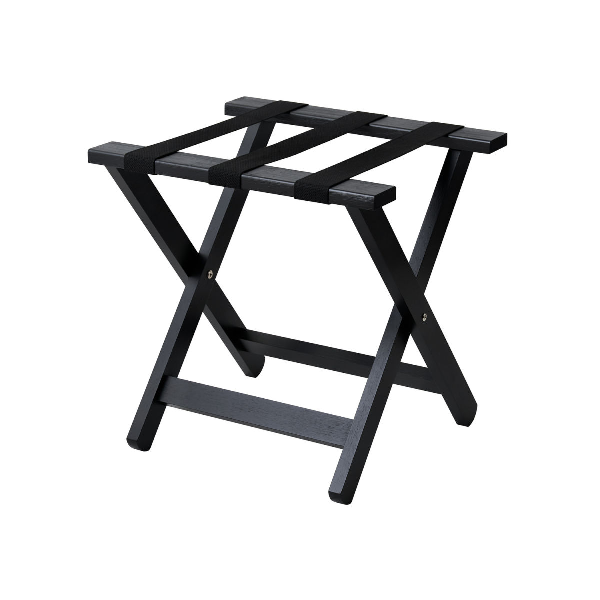 Portavaligie in legno di bambù BUSA Buxton nero CORBY; 45x46x40.5 cm (LxHxL); nero