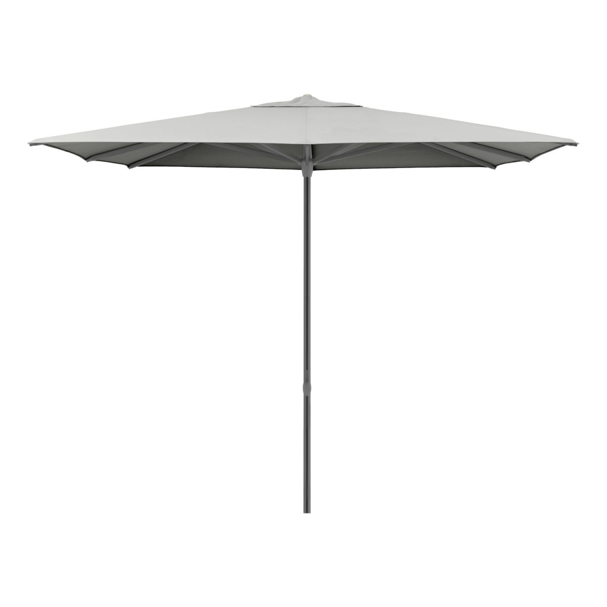 KETTLER Mittelmastschirm EASY CONTRACT; 250x250x250 cm (LxBxH); hellgrau; Gestell anthrazit; quadratisch