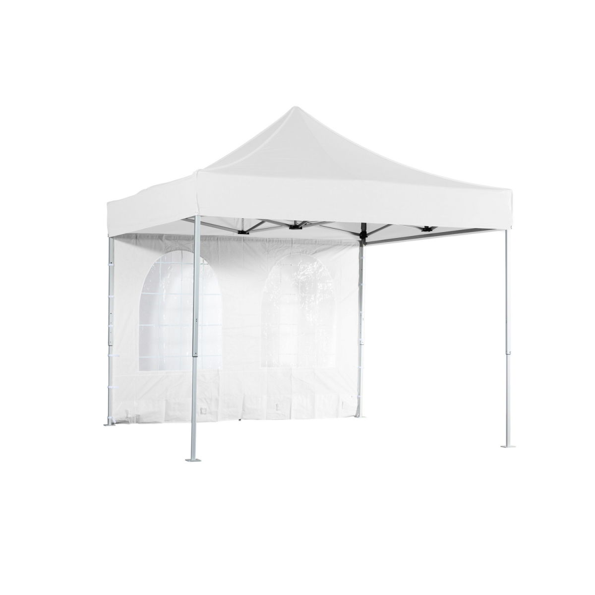 VeroTENT VeroTENT 3m Seitenwand mit Bogen-Fenster 300x205 cm (LxB); weiß