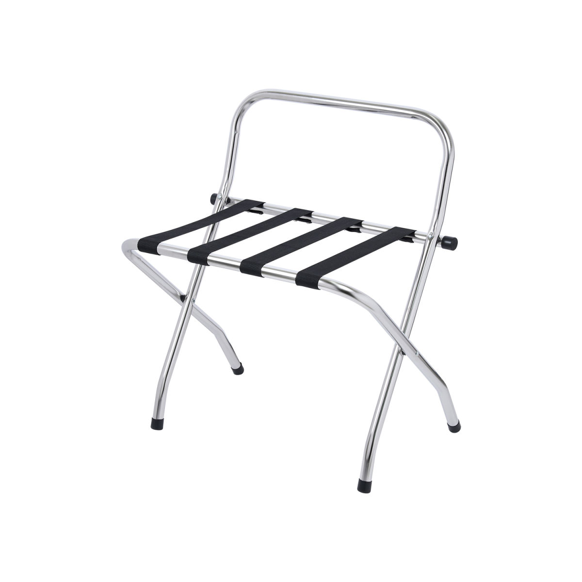 Portavaligie in metallo con sponda Ashton CORBY; 62x68x51.5 cm (LxHxL); acciaio inox