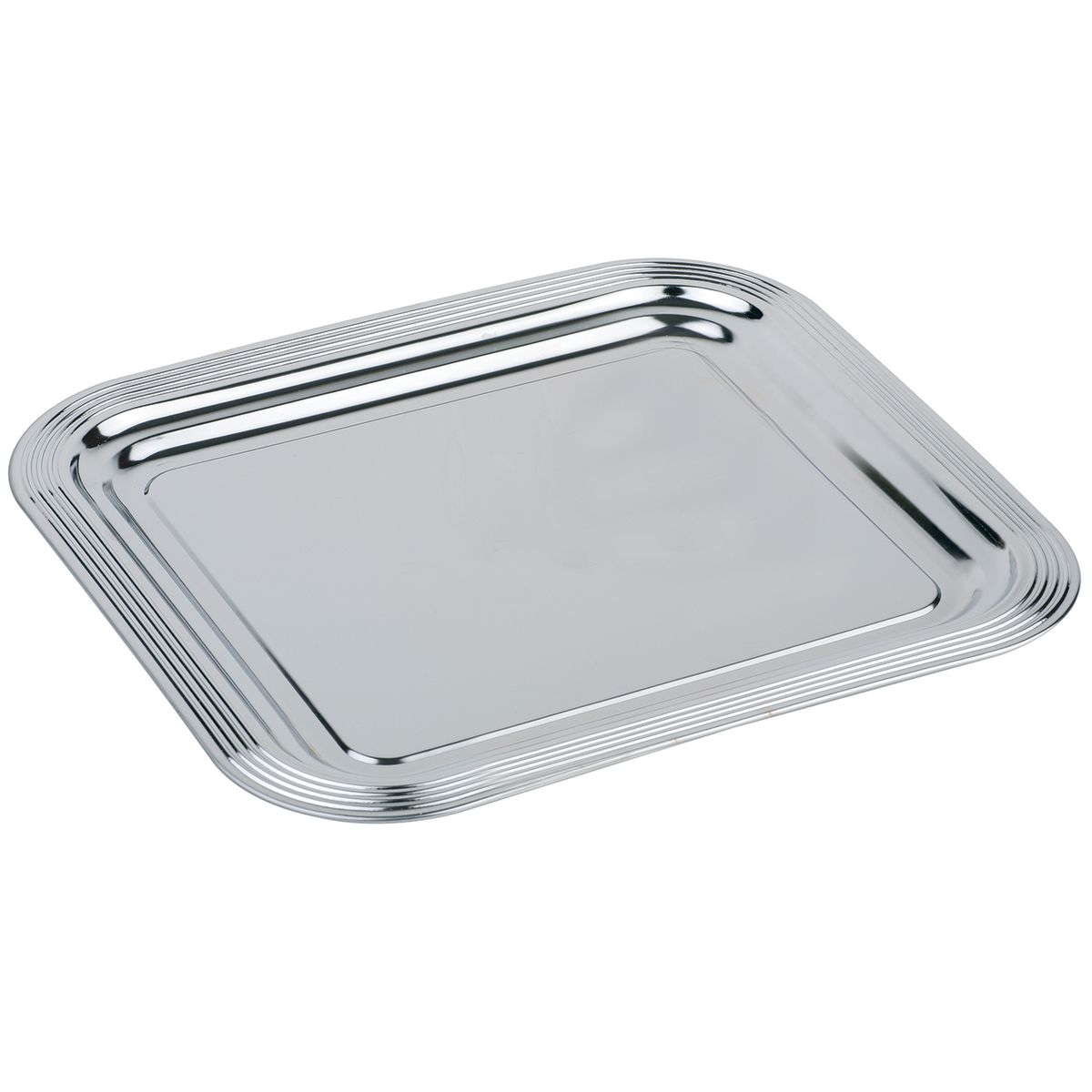 APS Partyplatte CLASSIC, Metall, eckig; GN 2/3, 35.4x32.5x1.5 cm (LxBxH); silber; rechteckig
