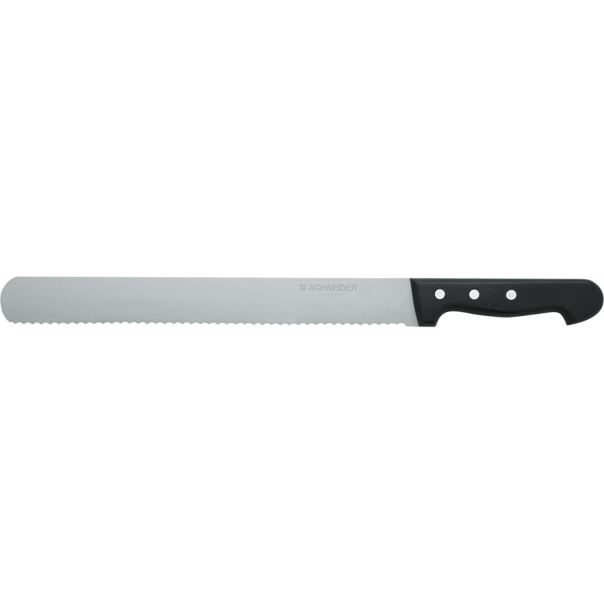 Schneider Bäckermesser Welle Klingenlänge 31 cm, 31 cm (L); schwarz