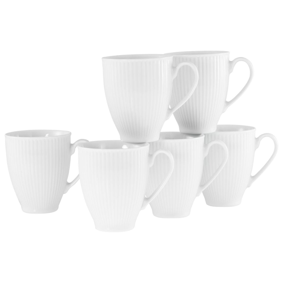 Valencia bianco - tazza da caffè 6 pezzi CreaTable; 300 ml, 9x11 cm (ØxH); bianco; rotonda; 6 pz. / Pacco