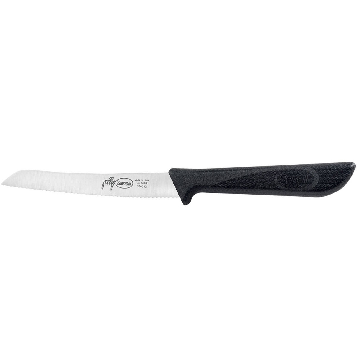 Sanelli Skin Tomatenmesser, Klingenlänge 120 mm 12 cm (L); schwarz
