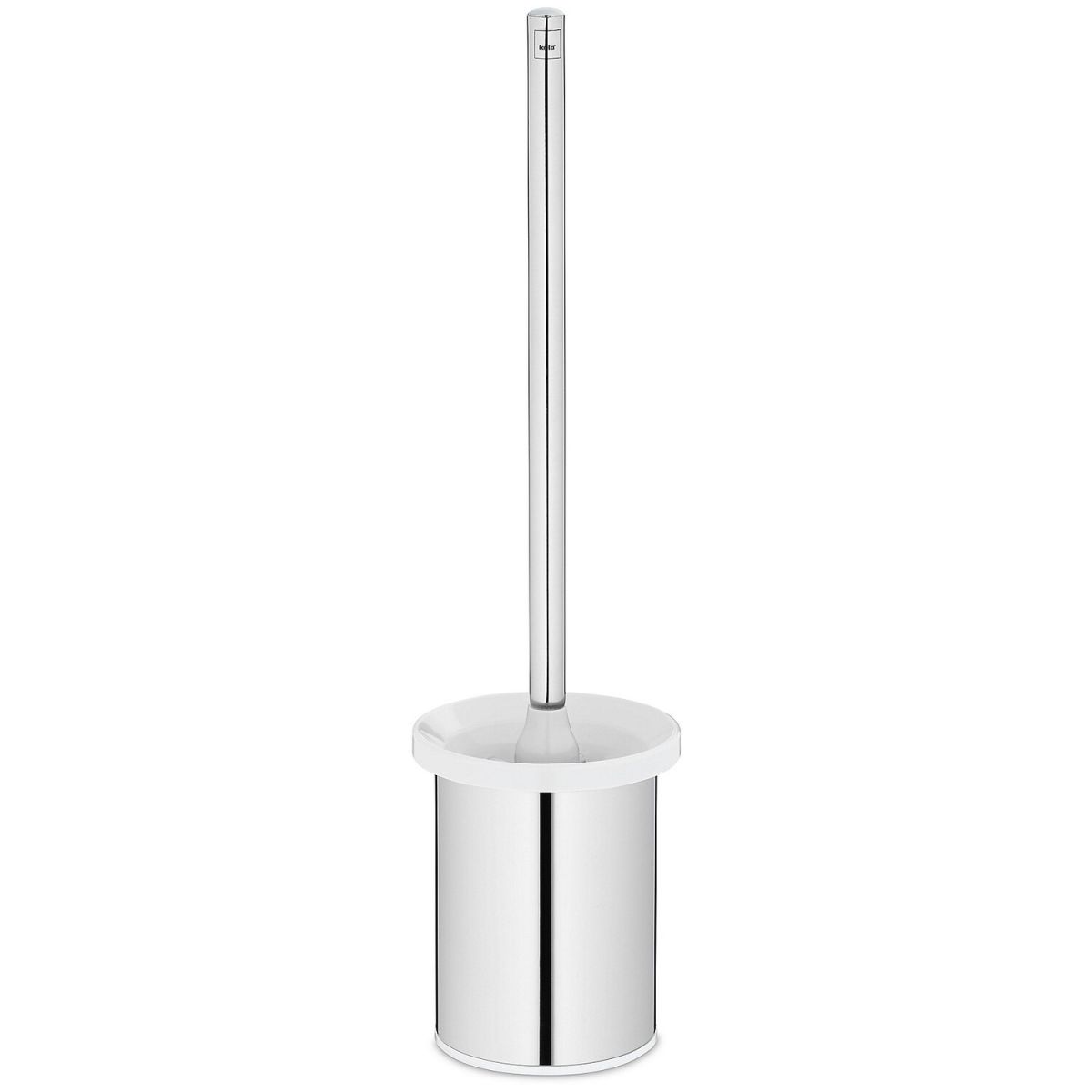 kela WC-Garnitur Alor Edelstahl 18/10 Standmodell 11.5x45 cm (ØxH); weiß