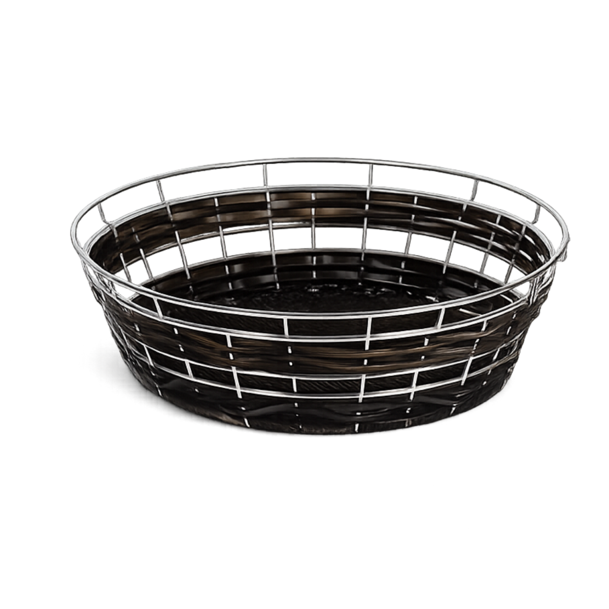 APS Buffetkorb, Polypropylen, rund 40x10 cm (ØxH); dunkelbraun; rund