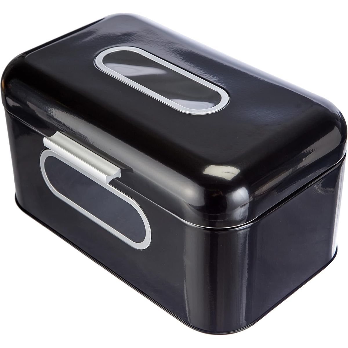 ECHTWERK Brotkasten retro 16.667 l, 30x20x16 cm (LxBxH); schwarz; rechteckig