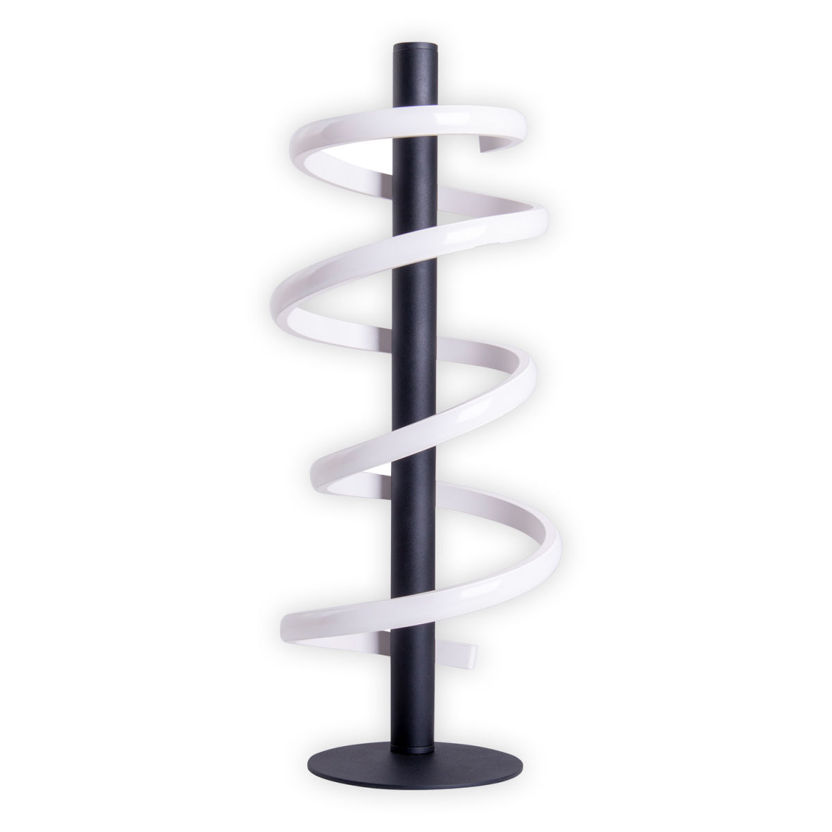 NÄVE Leuchten LED Tischleuchte BELLEZA 20x20x20x50 cm (LxBxØxH); schwarz/weiß; Gestell schwarz
