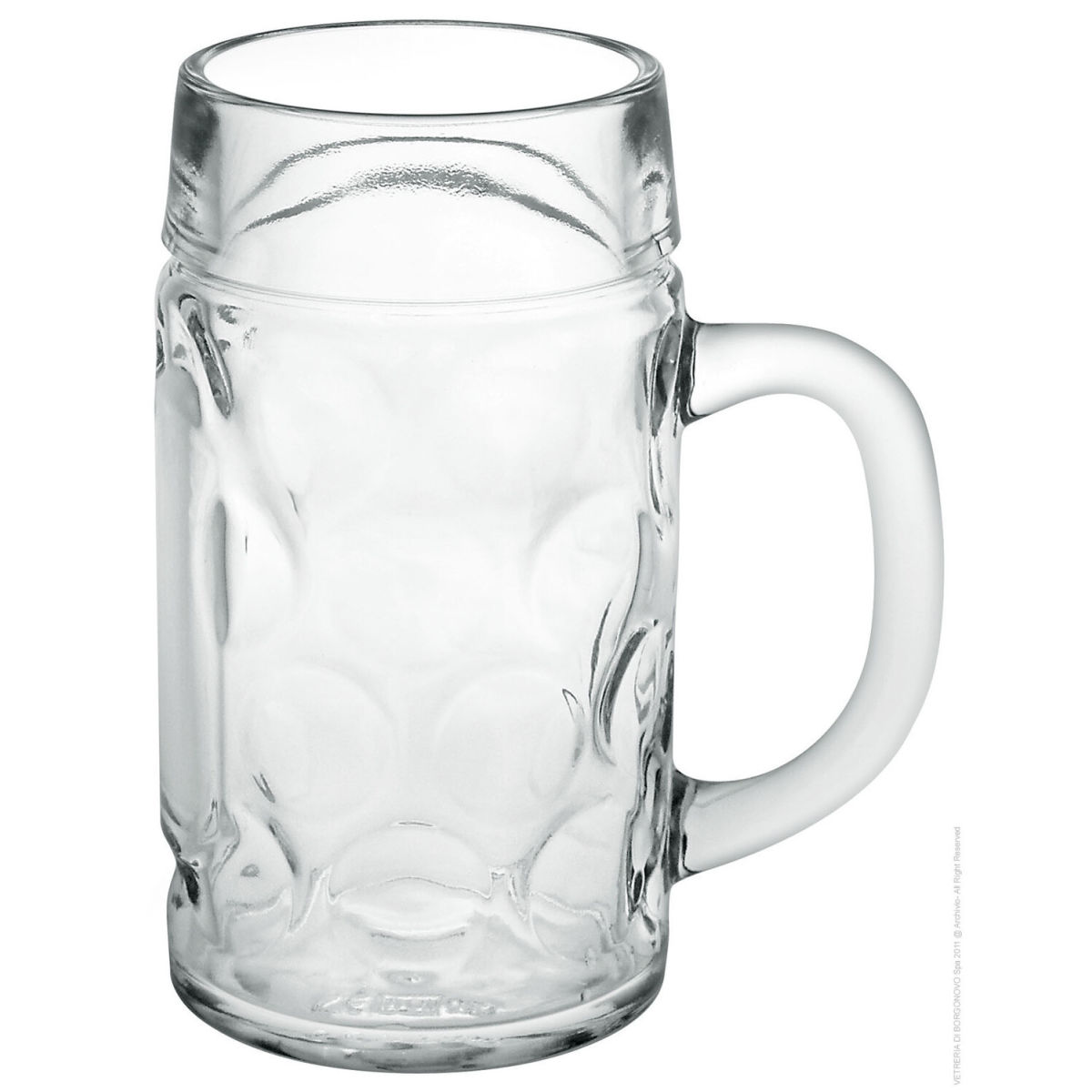 Bierkrug Wellco, 0,5 l /-/, Glas, van Well van Well; 500 ml, 17 cm (H); trasparente; 0.5 l Segno di riempimento, 6 pz. / Pacco