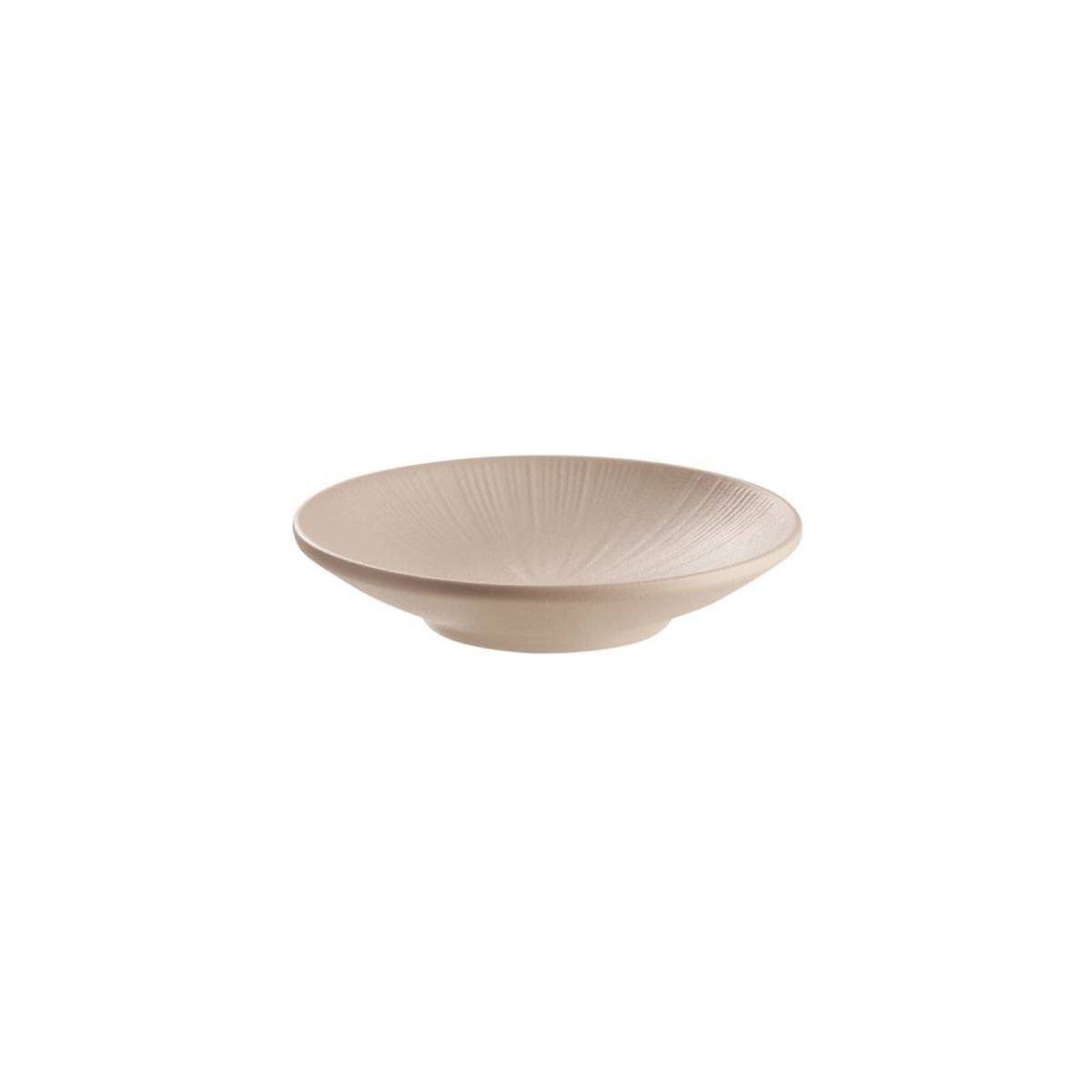APS Teller NERO, Melamin 530 ml, 15x15x15x3 cm (LxBxØxH); beige; rund