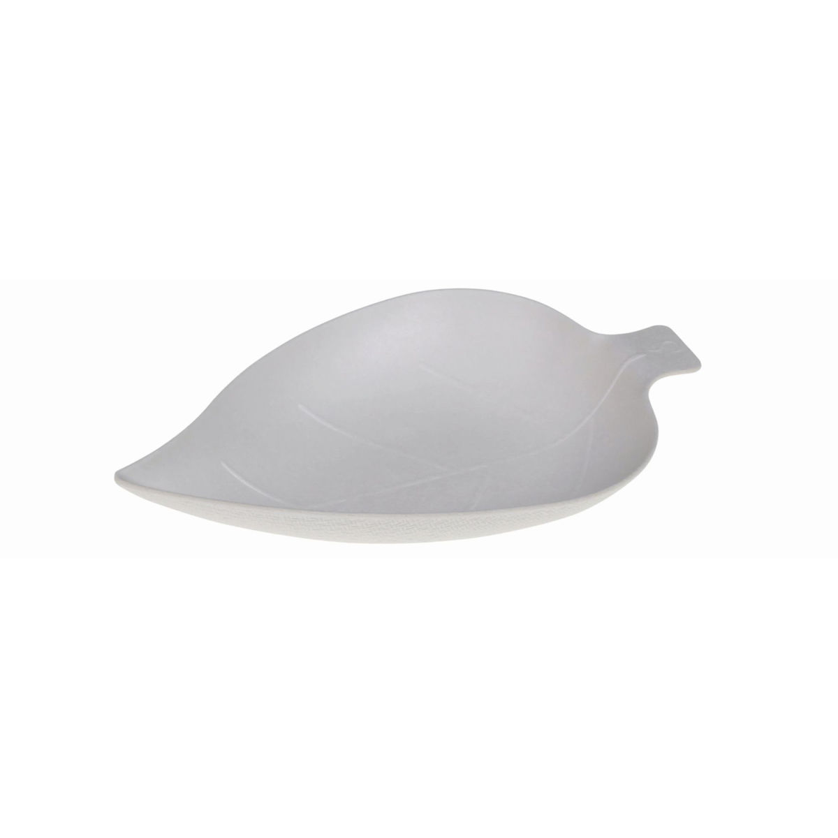 naturesse Schale in Blattform Zuckerrohr 12 cm (L); weiß; 2400 Stück / Pack