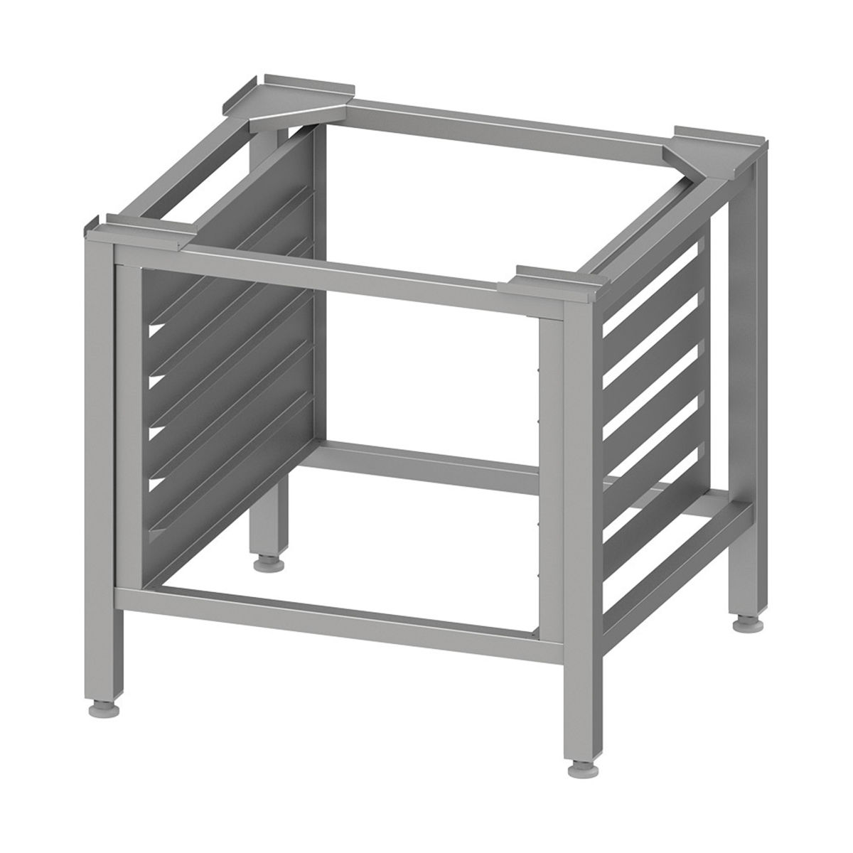 Stalgast Edelstahl Untergestell für Kombidämpfer, 6x GN 1/1, H. 650 mm 70.4x65 cm (BxH); silber