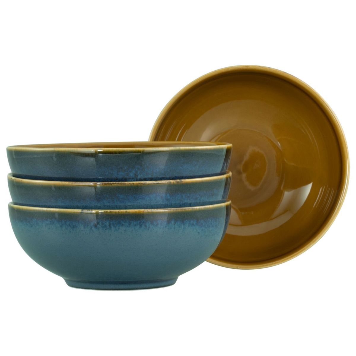 CreaTable Mallorca blau - Smoothie Bowl 4-tlg 400 ml, 16.5x6 cm (ØxH); blau; rund; 4 Stück / Pack