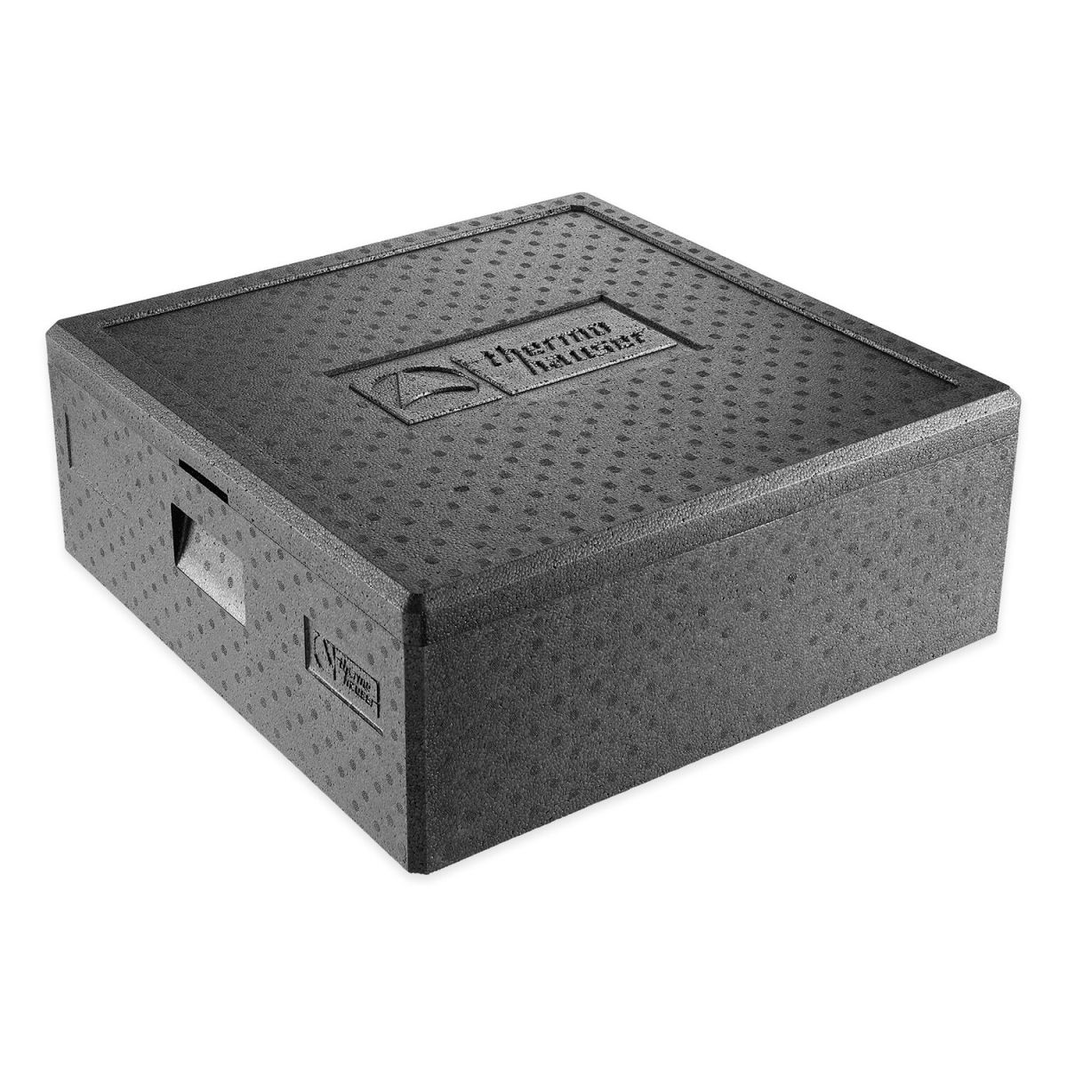 thermohauser thermohauser EPP-Thermobox Pizza Maxi, mit Deckel, 59,5 x 59,5 x 36,0 cm 49 l, 59.5x59.5x22.5 cm (LxBxH); schwarz