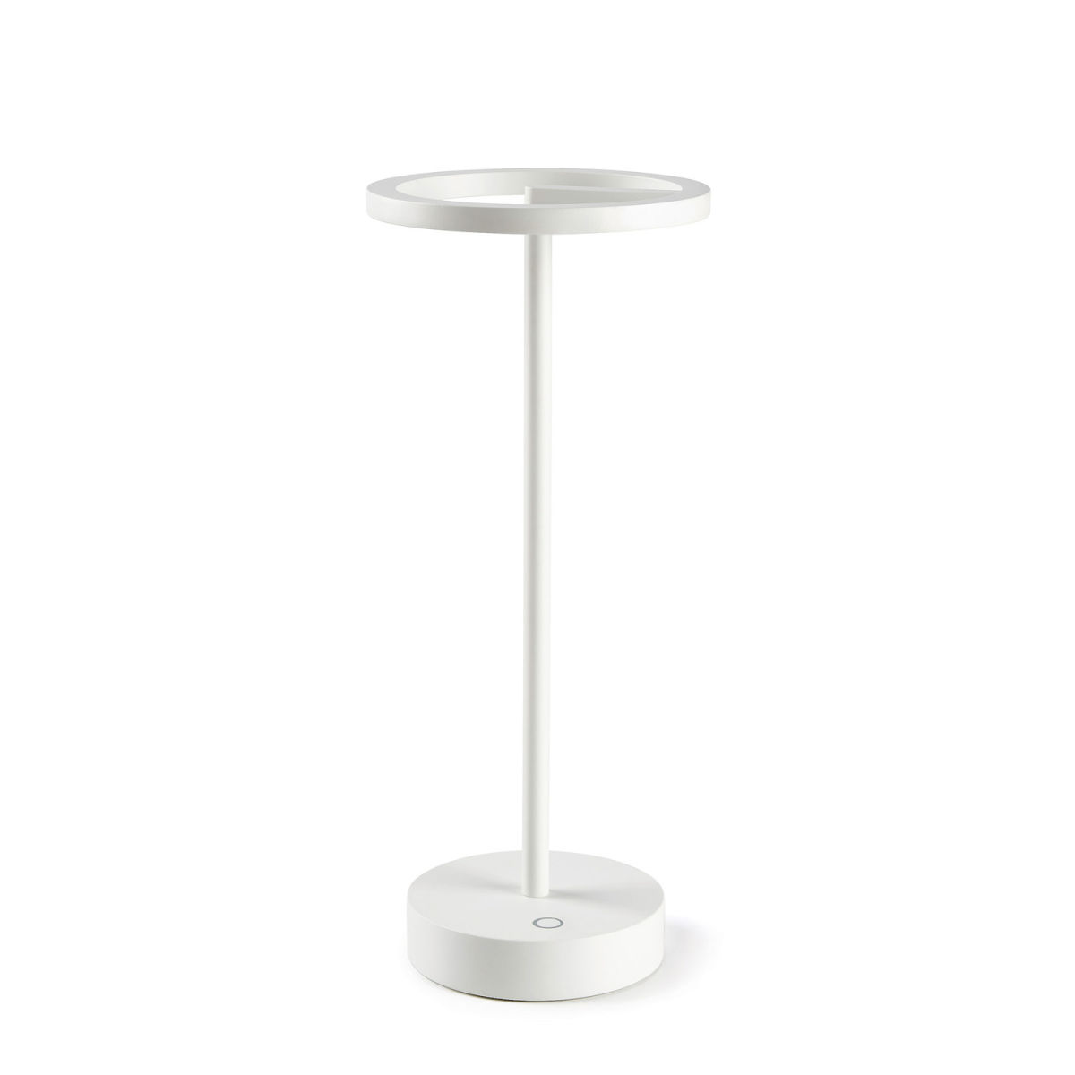 DELSANA WHEEL Tischleuchte Innen- und/ Außenbereich 14x33 cm (ØxH); weiß