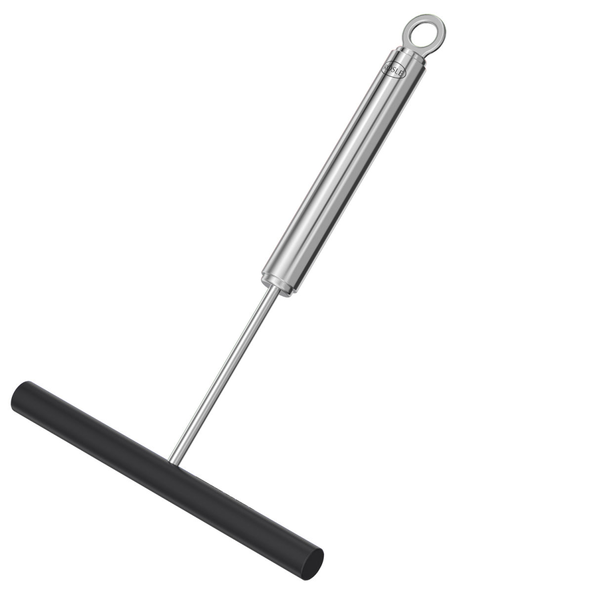RÖSLE Crêpes Verteiler Silikon Rundgriff-Serie 18x12x1.3 cm (LxBxH); schwarz