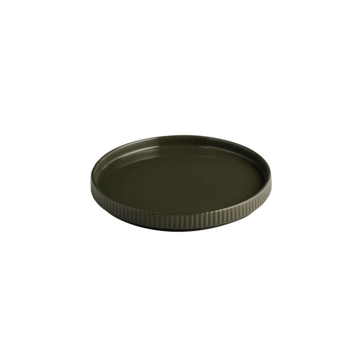 APS Teller -THE GRID-; 20x20x2.5 cm (LxBxH); braun; rund; 6 Stück / Pack