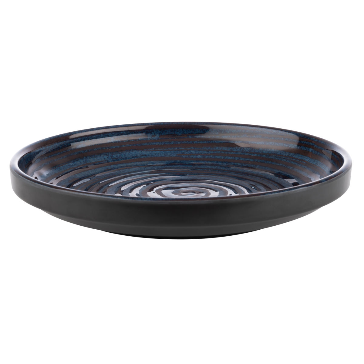APS Teller LOOPS, Melamin 100 ml, 23x23x3.5 cm (LxBxH); grau/blau; rund