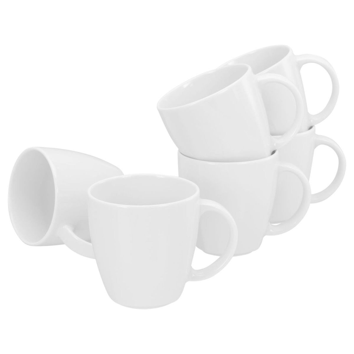 Victoria WEISS - Set di tazze da caffè 6 pezzi CreaTable; 300 ml, 8.5x9 cm (ØxH); bianco; rotonda; 6 pz. / Pacco