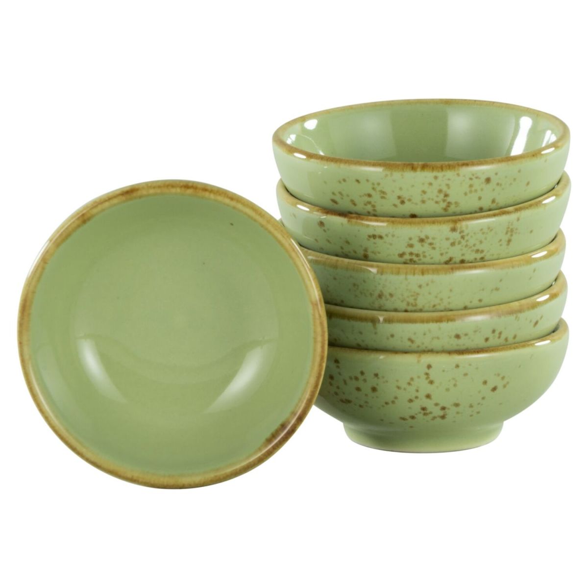 CreaTable Nature Collection - Sojaschale 6-tlg 40 ml, 8x3 cm (ØxH); grün; rund; 6 Stück / Pack