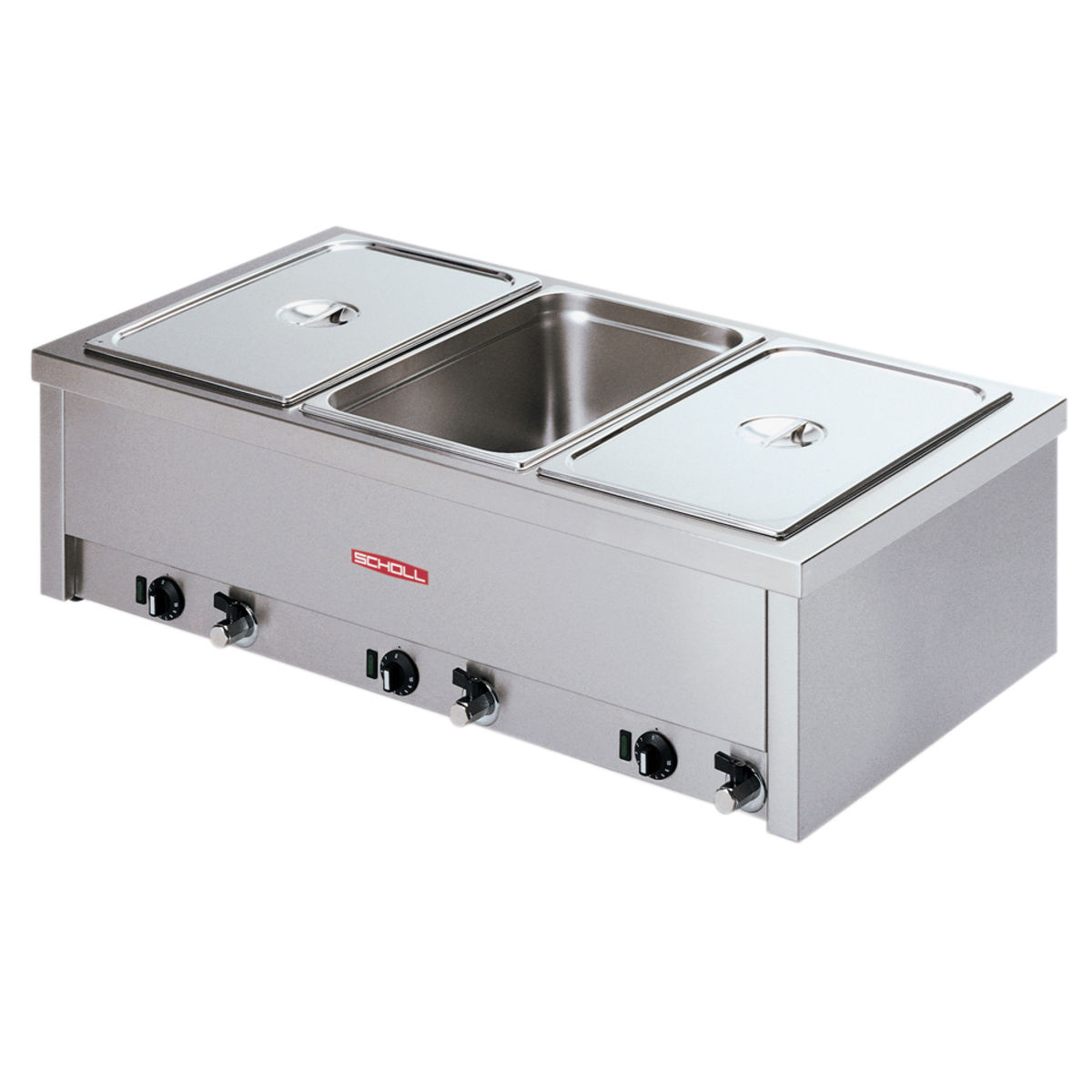 Scholl Bain-marie Tischgerät, 3/1 GN 110x31.5x60 cm (BxHxT); silber