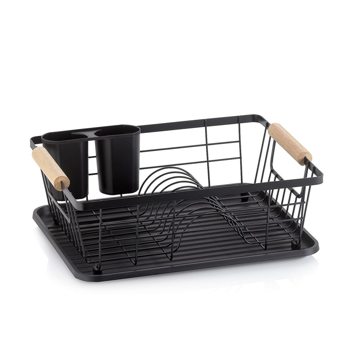 kela Geschirrabtropfkorb Rica Metall 35x28x13 cm (LxBxH); schwarz; rechteckig