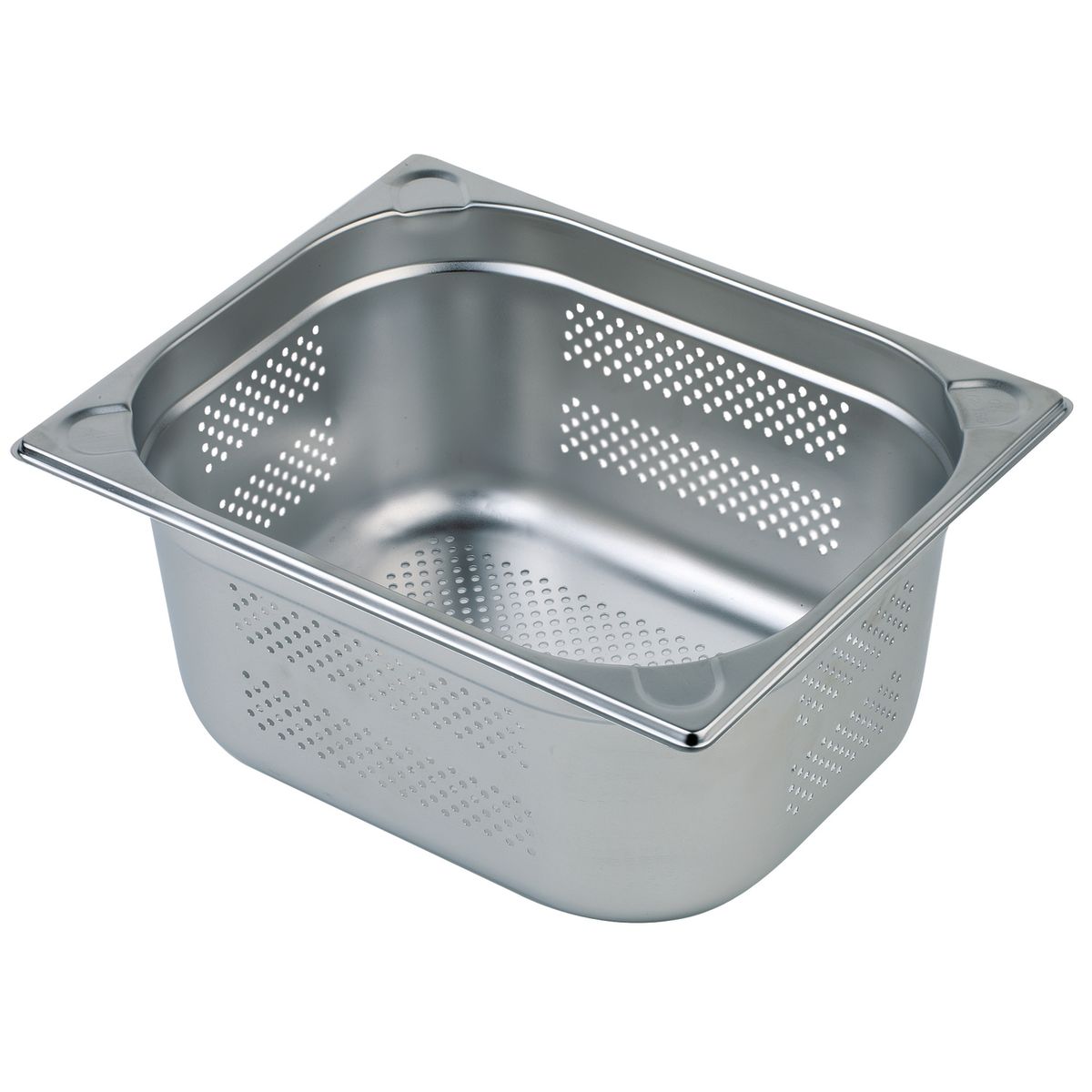 APS GN 1/1 Behälter, perforiert, Edelstahl GN 1/1, 53x32.5x4 cm (LxBxT); silber