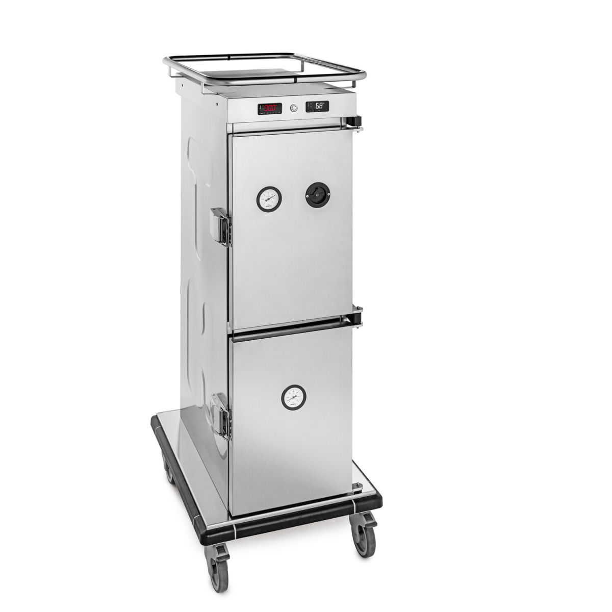 thermohauser Thermo Tower Hot & Cold, 9+5 Einschübe, Nutzinhalt 95+55 Liter 95000 ml, 59x59x156 cm (BxTxH); silber