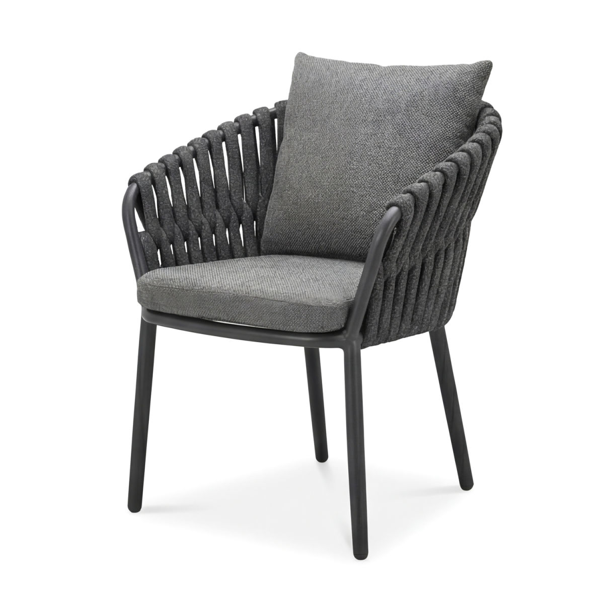 Torino - Dining Chair Barths; 61x65x78 cm (LxPxH); antracite; 4 pz. / Pacco