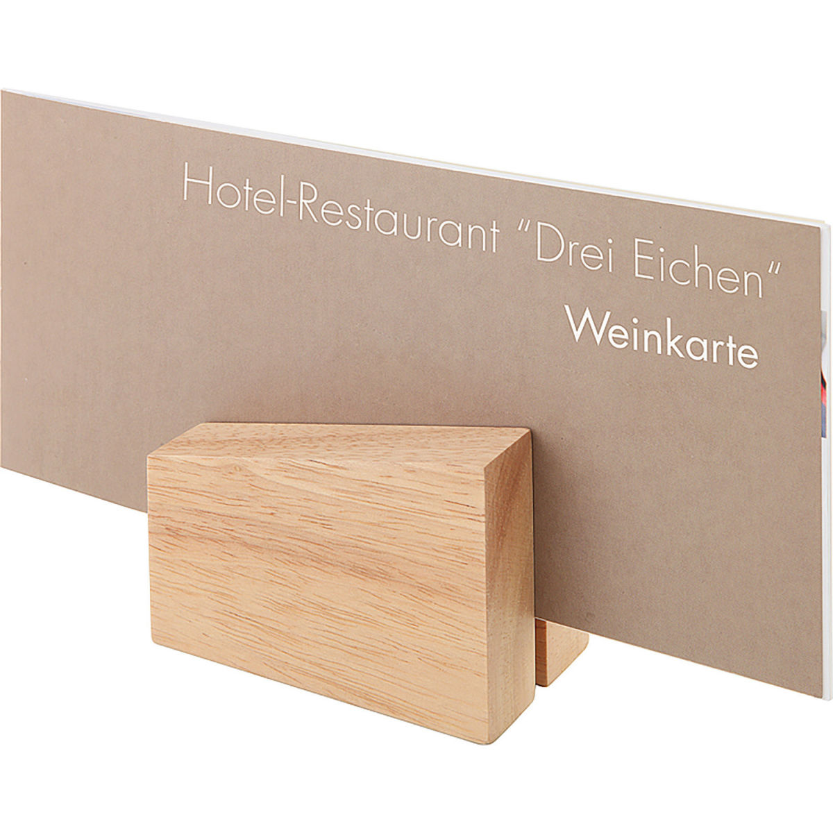APS Kartenhalter 8.5x6.5x5 cm (LxBxH); natur; 2 Stück / Pack
