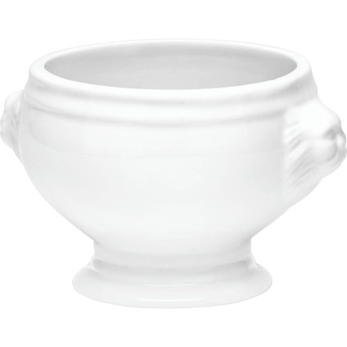 Löwenkopfterrine van Well; 450 ml, 12.5x15x9 cm (LxLxH); bianco; 6 pz. / Pacco