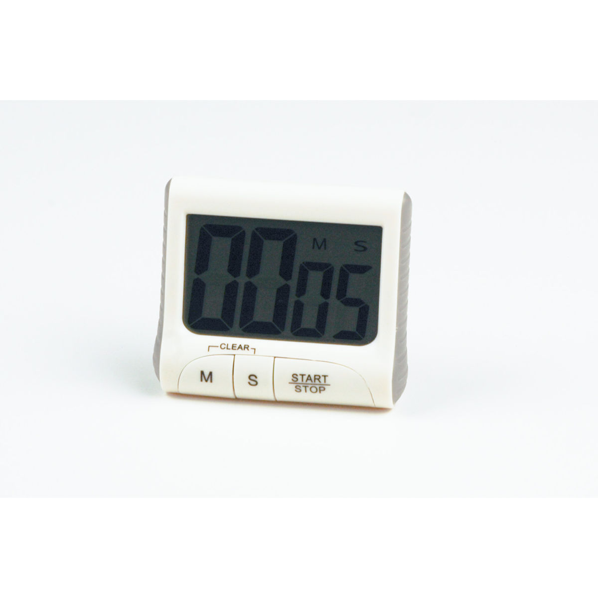 Rechteckige Küchenuhr weiß; 10 Stück / Pack