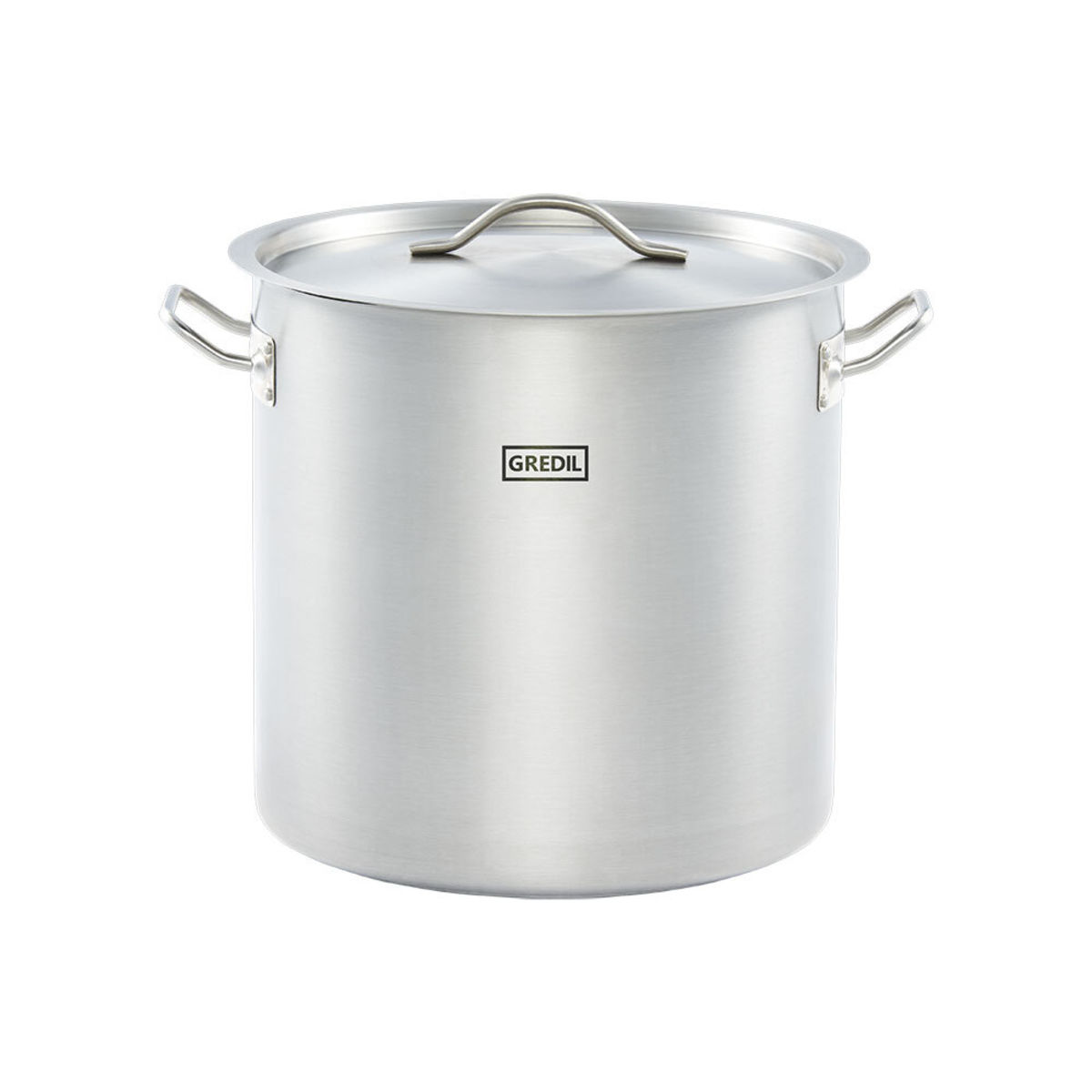 Gredil Suppentopf hohe Form Serie ECO, inkl. Deckel 25.7 l, 32x32 cm (ØxH); silber