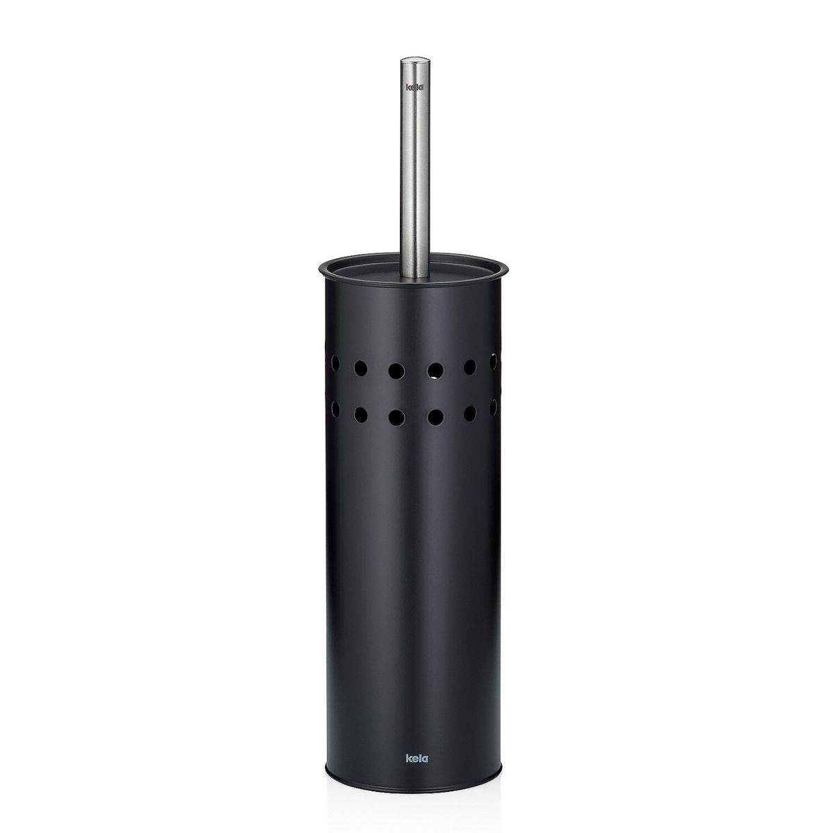 kela Wc-Garnitur Leo Metall altrosa 37,5cm 9,5cmØ 9.5x37.5 cm (ØxH); schwarz