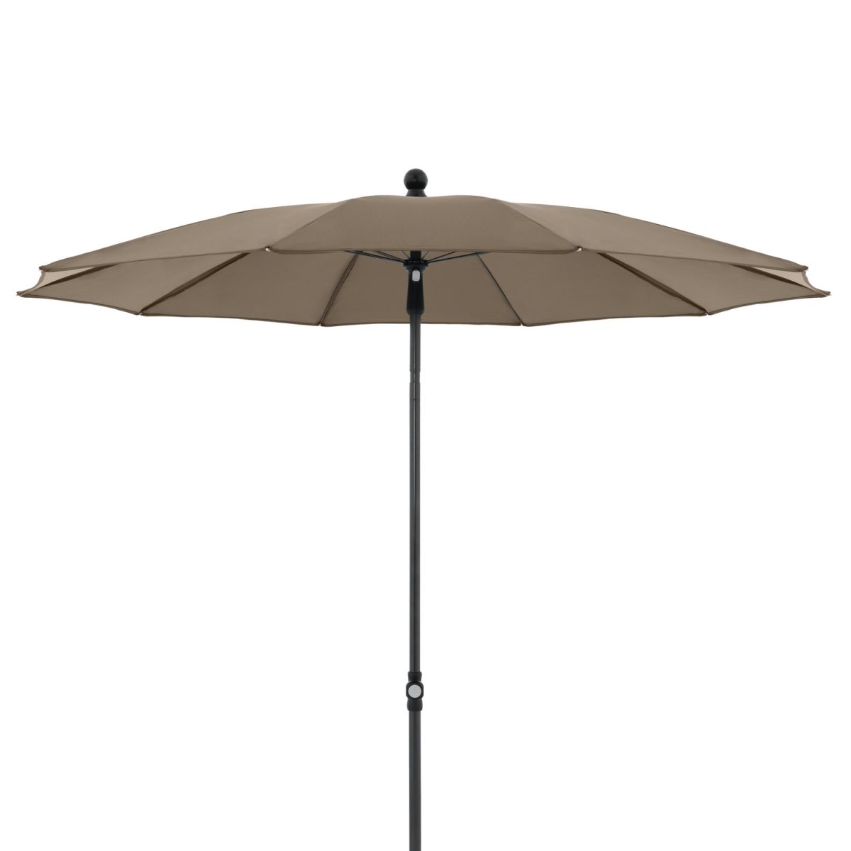 Doppler Gastro Sonnenschirm Waterproof Rund; 200x226 cm (ØxH); greige