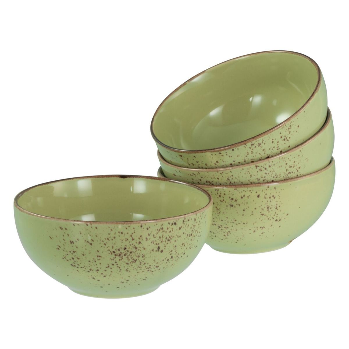 CreaTable Nature Collection - Buddha Bowl 4-tlg 900 ml, 17.5x8.5 cm (ØxH); hellgrün; rund; 4 Stück / Pack