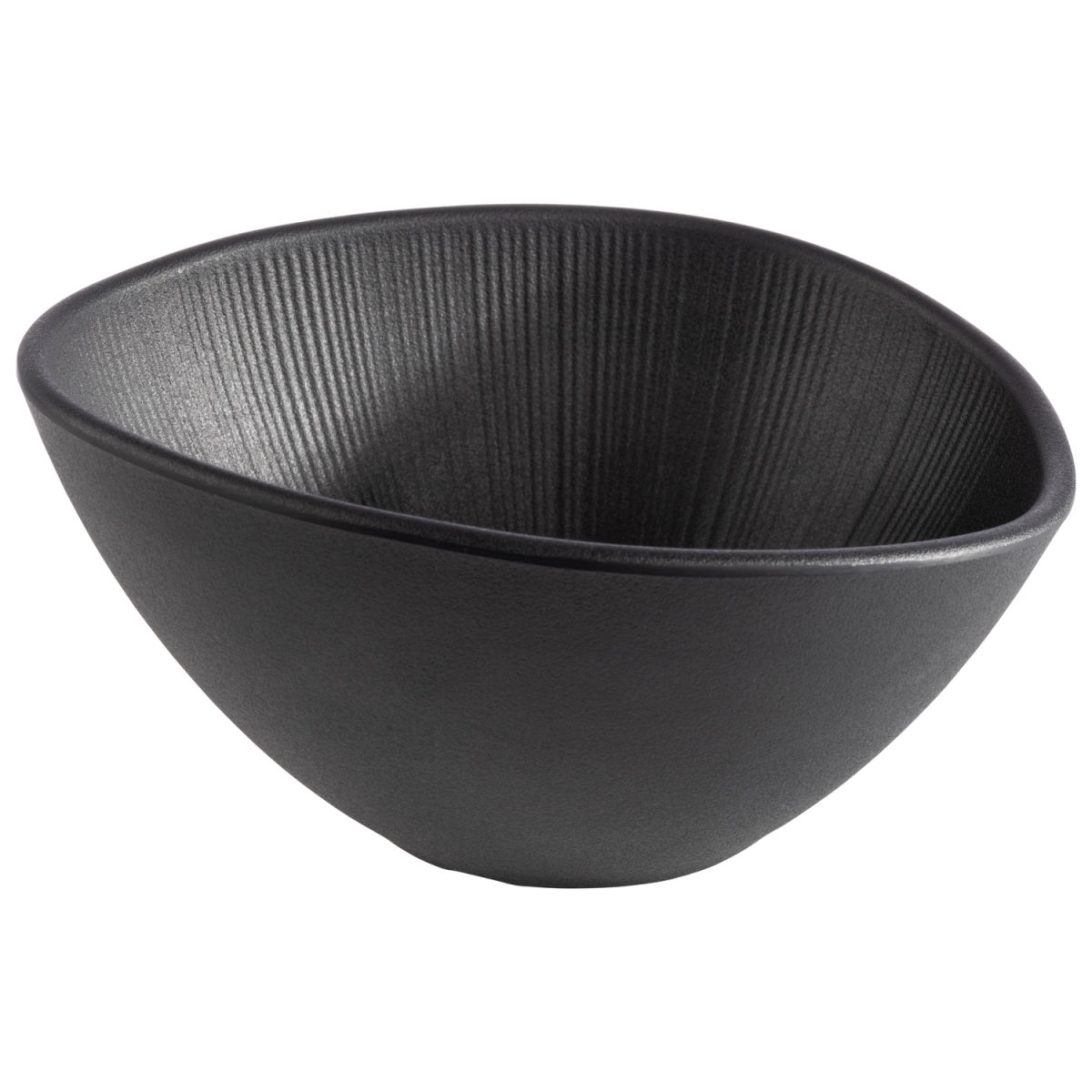 APS Schale NERO, Melamin, organisch 500 ml, 19x16.5x9 cm (LxBxH); schwarz