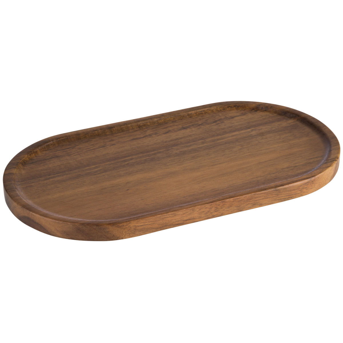 APS Servierbrett oval 28.5x15.5x1.5 cm (LxBxH); braun; oval