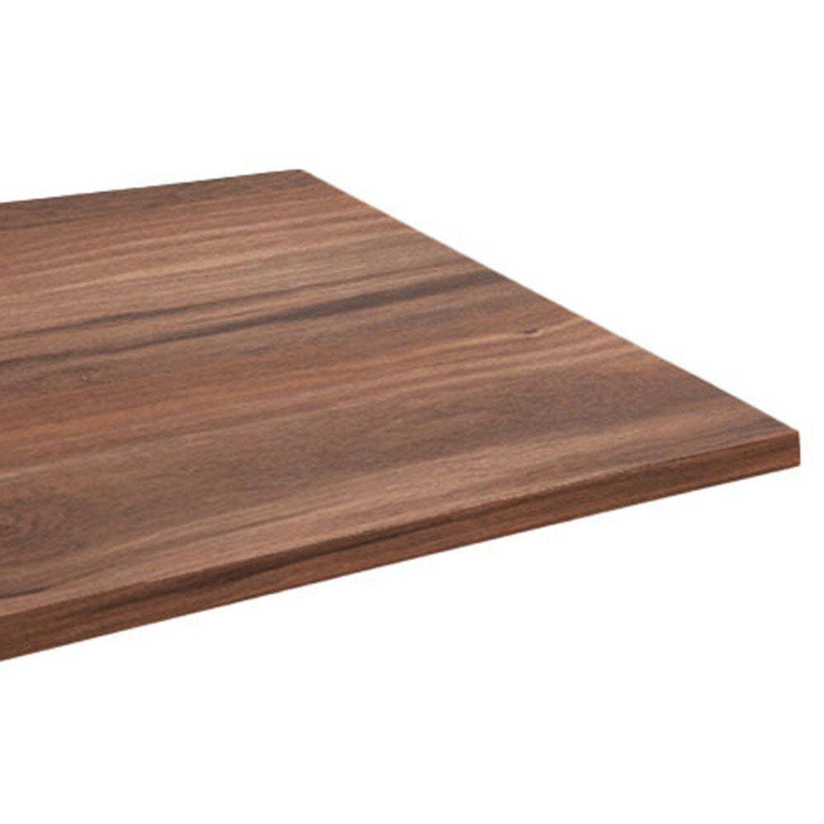 Piano tavolo rettangolare, laminato legno RestooTab; 120x70 cm (LxL); quercia fumè; rettangolare