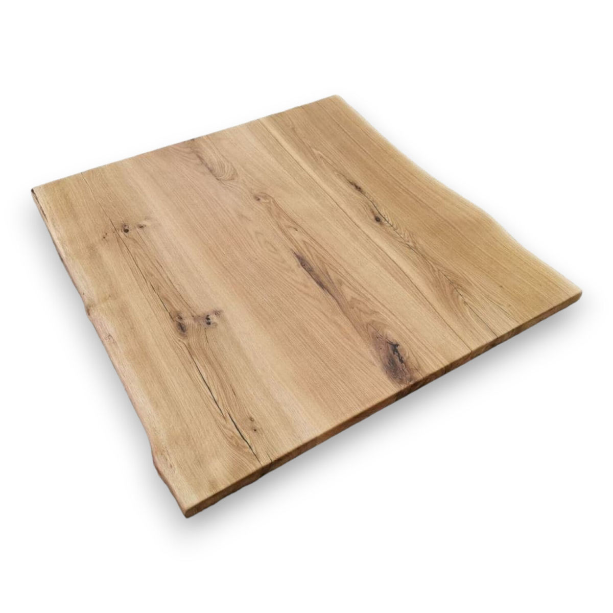 Willeke-Möbel Tischplatte Premium Eiche Vollholz; 70x70x4 cm (LxBxH); hellbraun; rechteckig