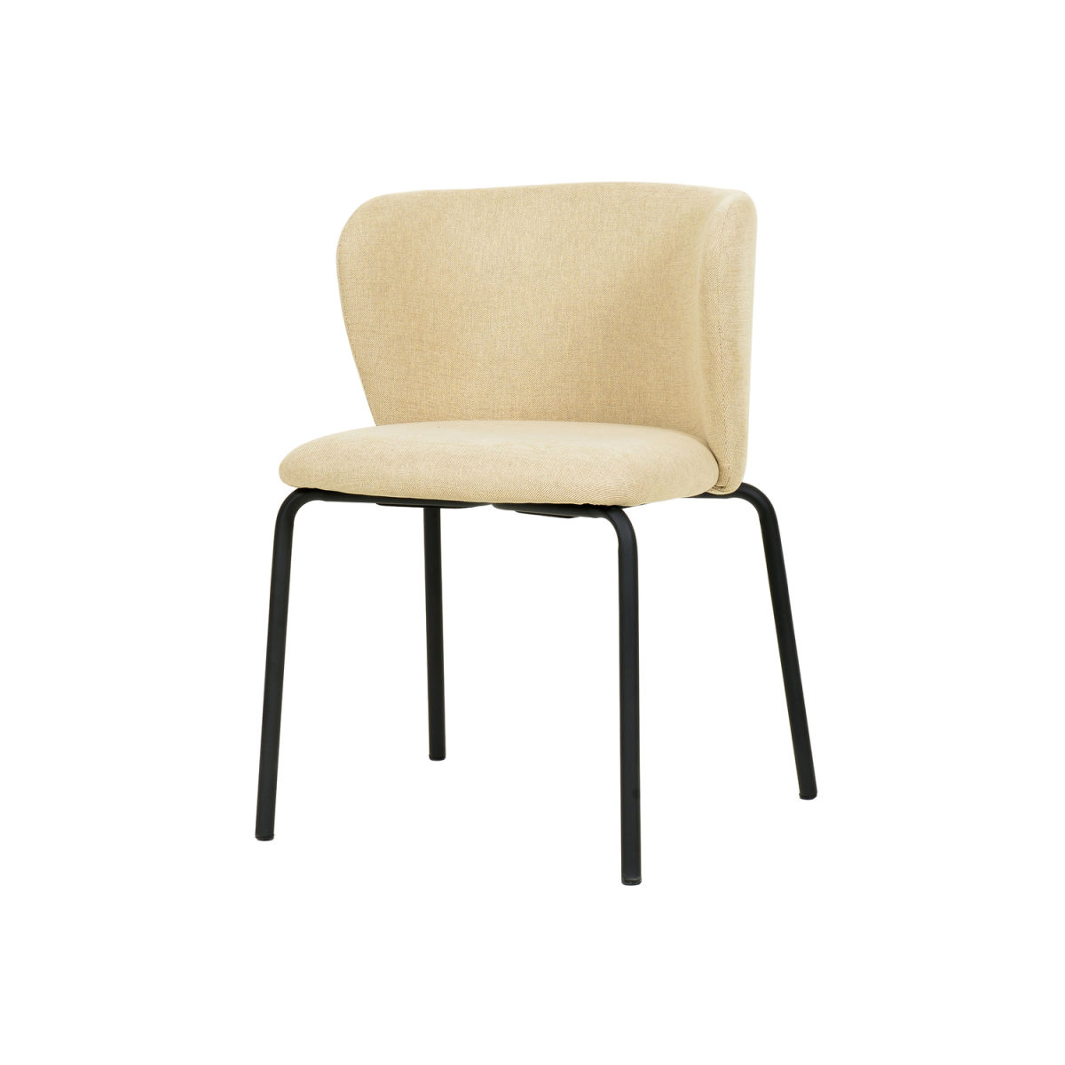 Feros Stapelstuhl Break mit Bezug 54.5x52.5x75 cm (BxTxH); beige; 2 Stück / Pack