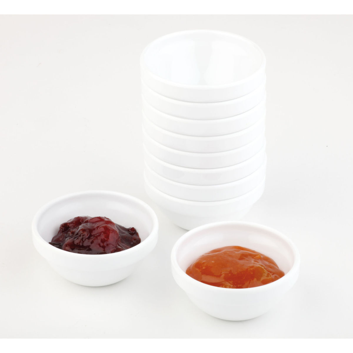 APS Dip-Schälchen Casual 50 ml, 7.5x3.5 cm (ØxH); weiß; rund; 24 Stück / Pack
