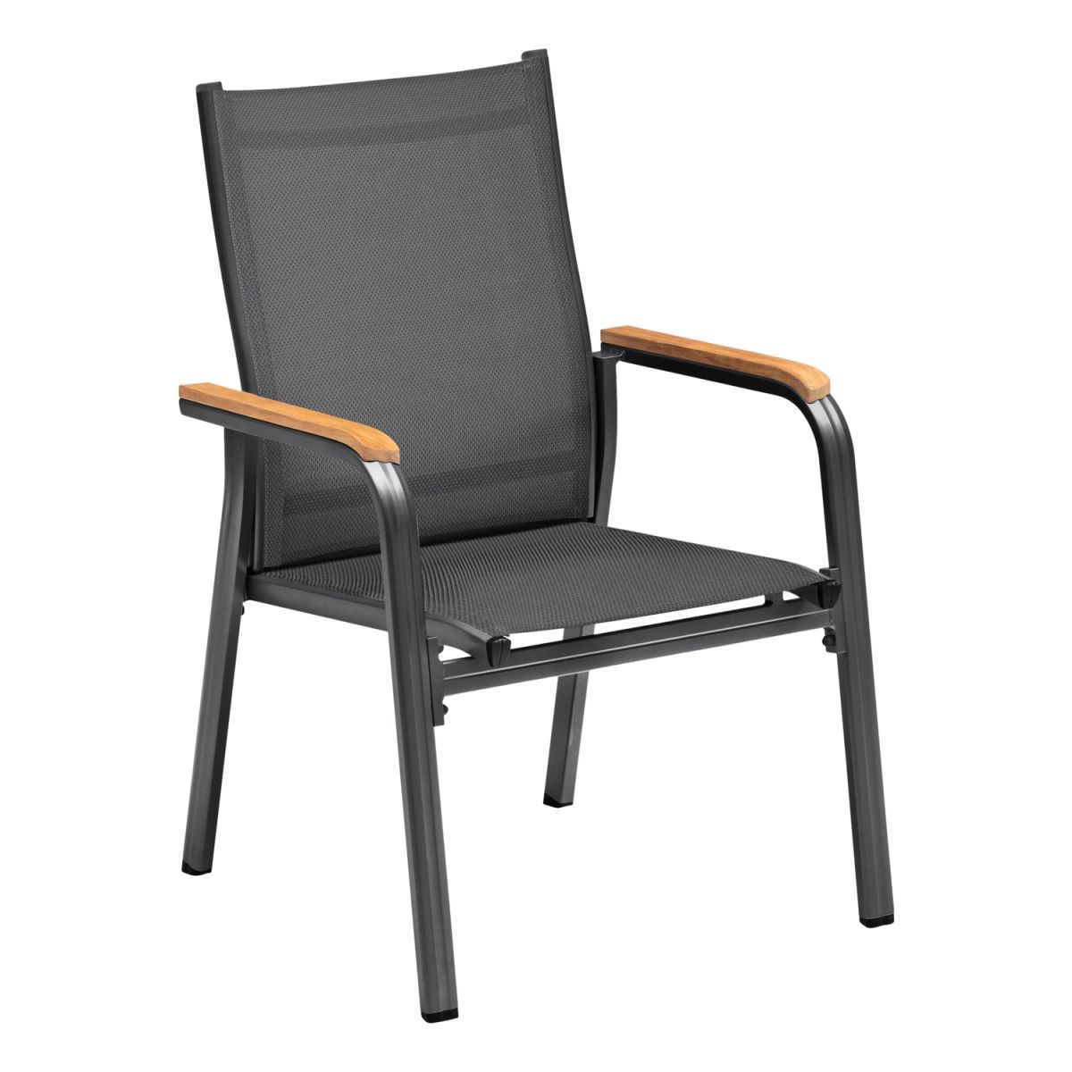 KETTLER Stapelsessel zerlegt GRANADA; 66x69x98 cm (BxTxH); anthrazit; Gestell anthrazit