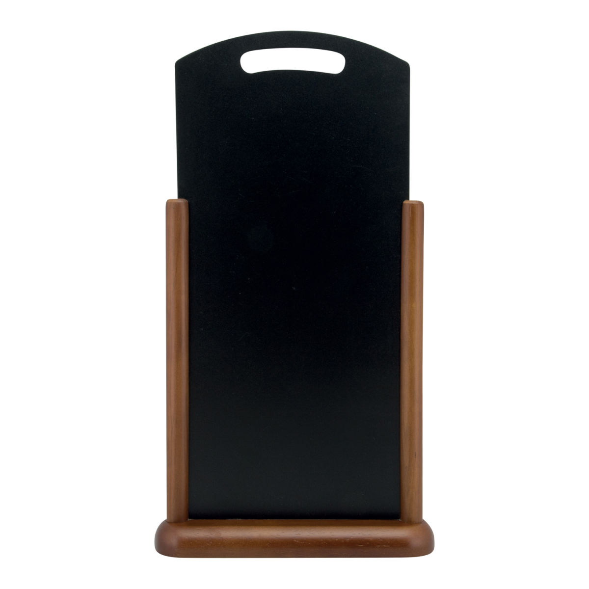 Lavagna da tavolo Handle con manico - Base in legno finitura marrone scuro laccato - 26x46,5cm Securit; 26.5x46.5 cm (LxH); marrone