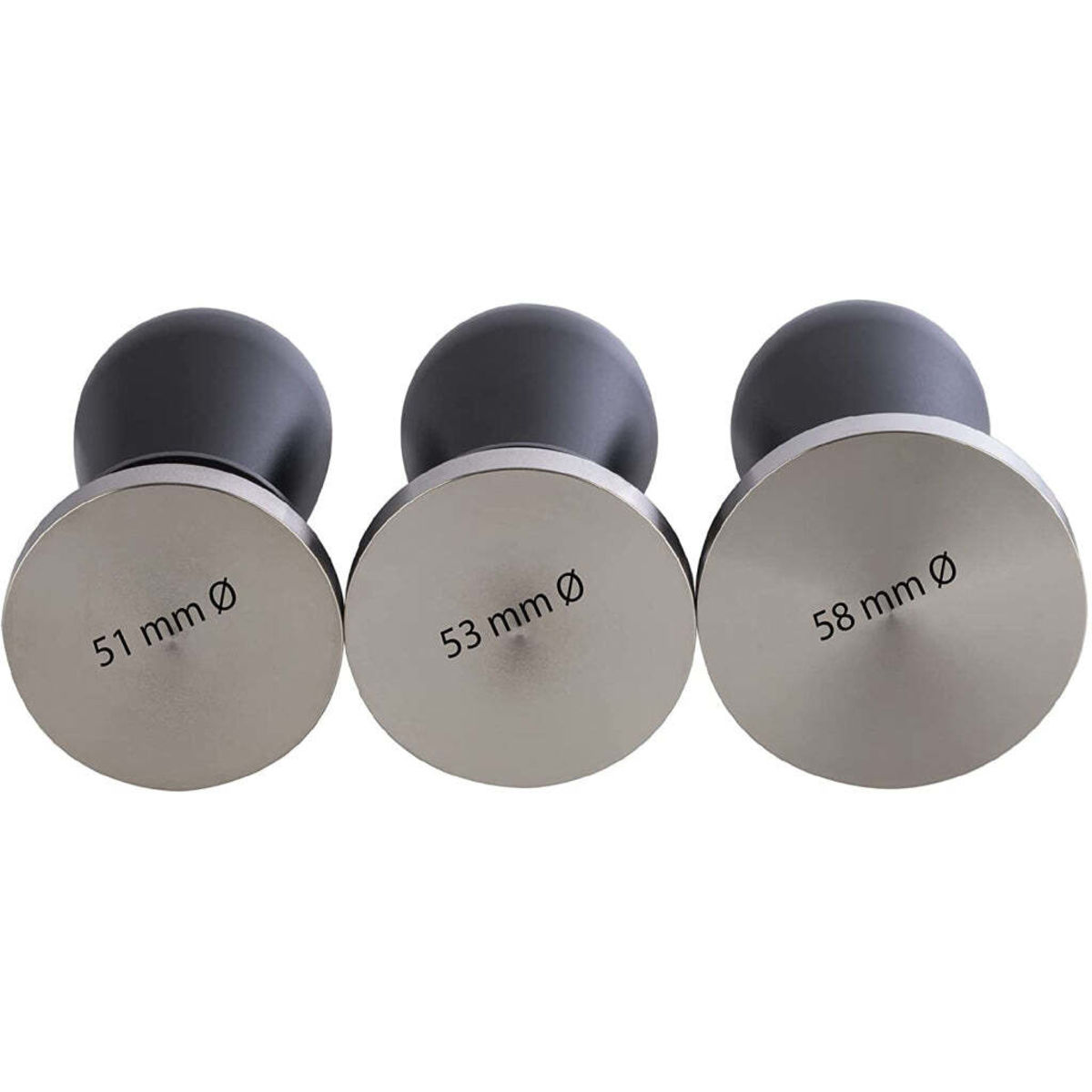 Buddy’s Bar Tamper mit Matte; 5.8x5.8x10 cm (LxBxH); schwarz