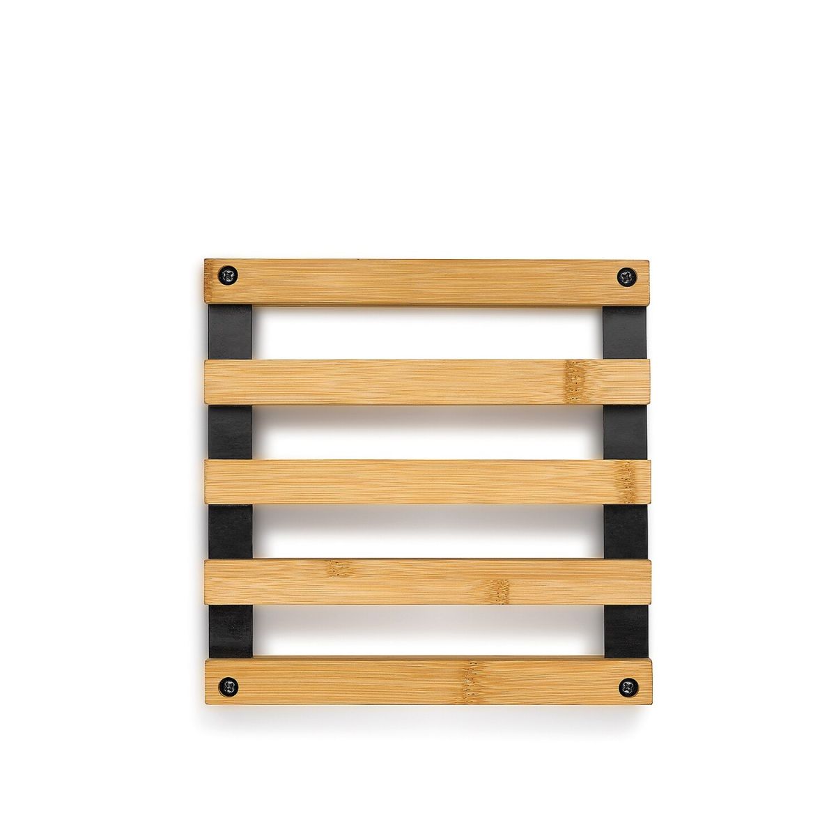 kela Untersetzer Kiril Bambus 20x20 cm (LxB); schwarz; rechteckig