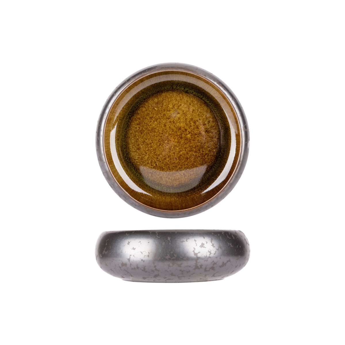 Cosy & Trendy Elements Mineral Schale 1085 ml, 17x6.2 cm (ØxH); grün/anthrazit; 4 Stück / Pack