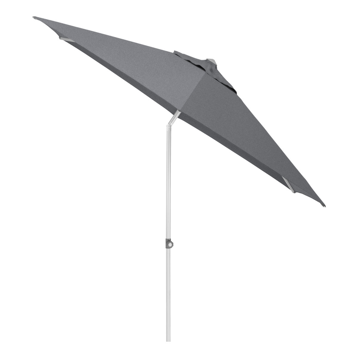 KETTLER Stockschirm rund EASY PUSH LX; 300x300x250 cm (LxBxH); silber; Gestell silber; rund