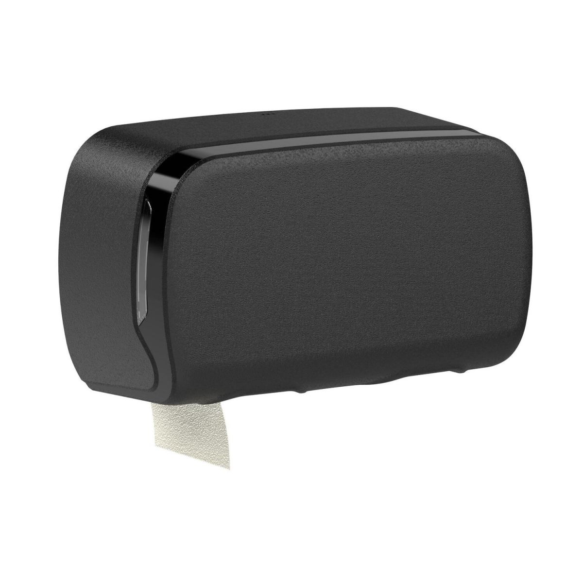 Plock Toilettenpapierspender, für 2 Rollen 29.8x19.5x11.3 cm (BxHxT); schwarz