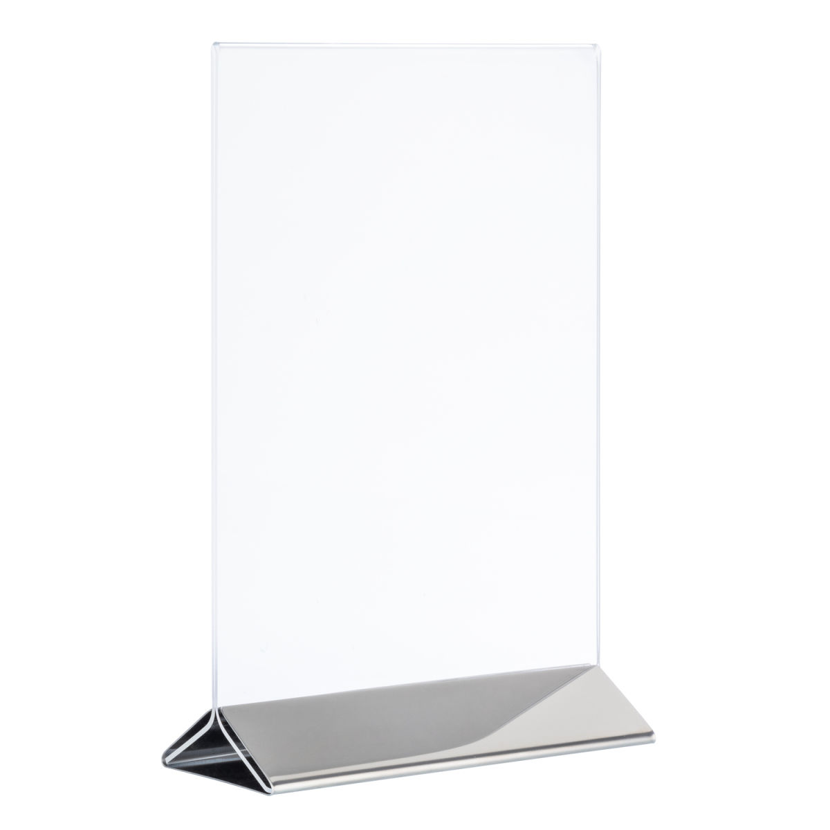 APS Kartenhalter, passend für DIN A4 15x7x23 cm (LxBxH); transparent/silber